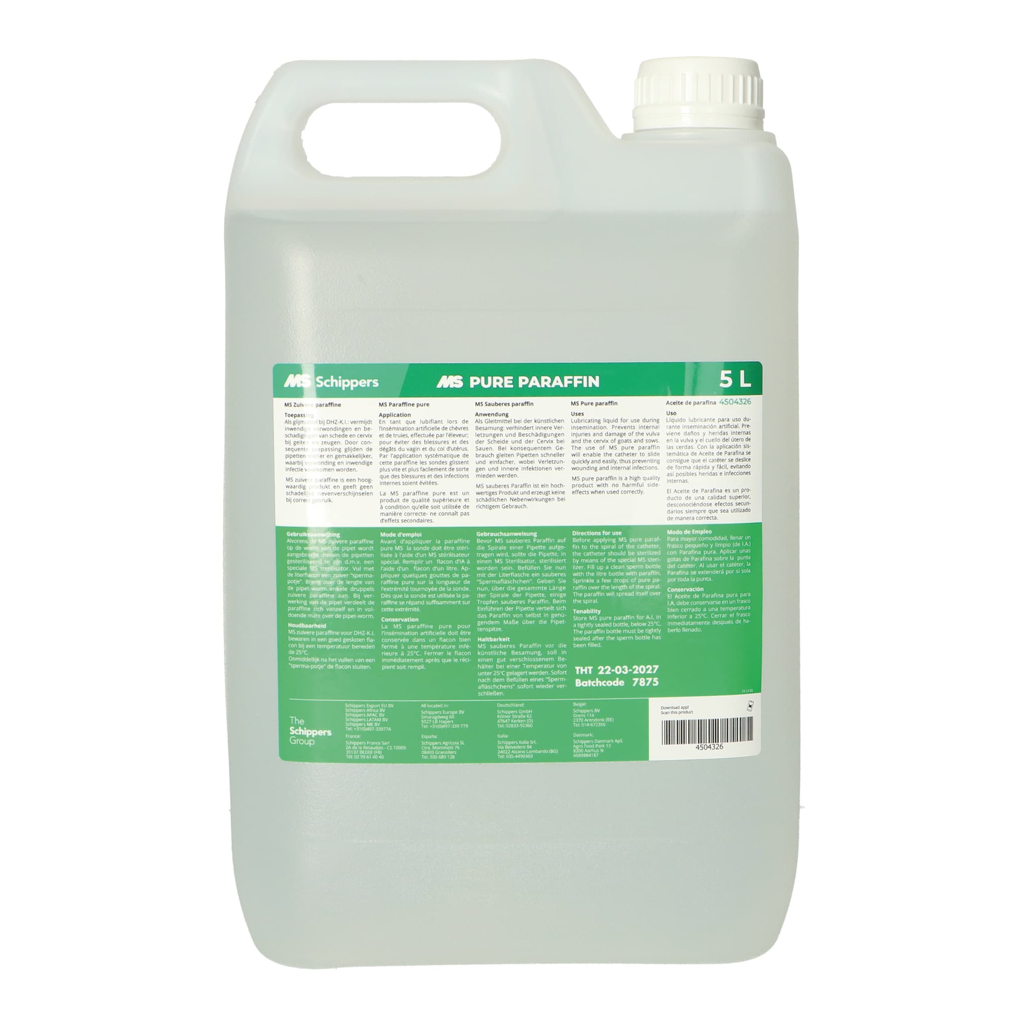 MS Paraffinl, 5 L - Gel- und Gleitmittel MS Paraffinl, 5 L - Gel- und Gleitmittel